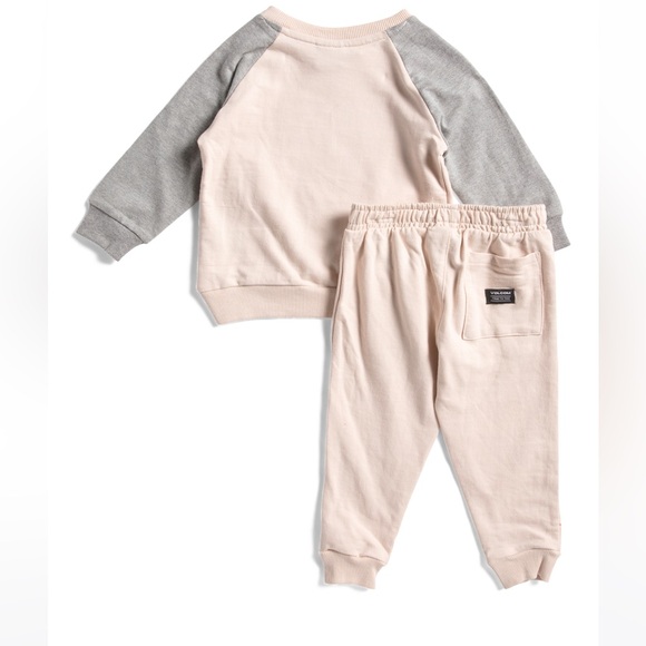 NWT 2pc Volcom Logo Sweatshirt Joggers & Hat Set sz 24 Months - Picture 2 of 2